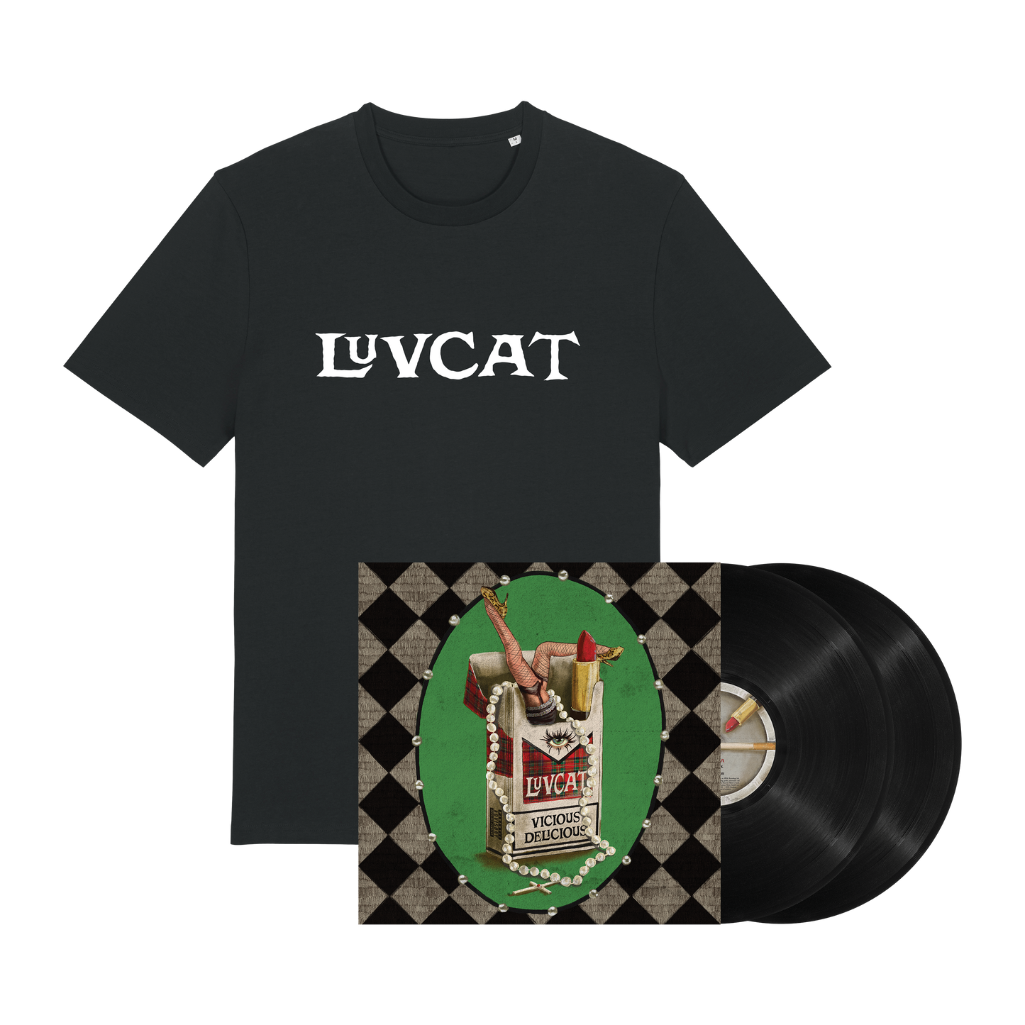 'VICIOUS DELICIOUS' Vinyl & Tee Bundle